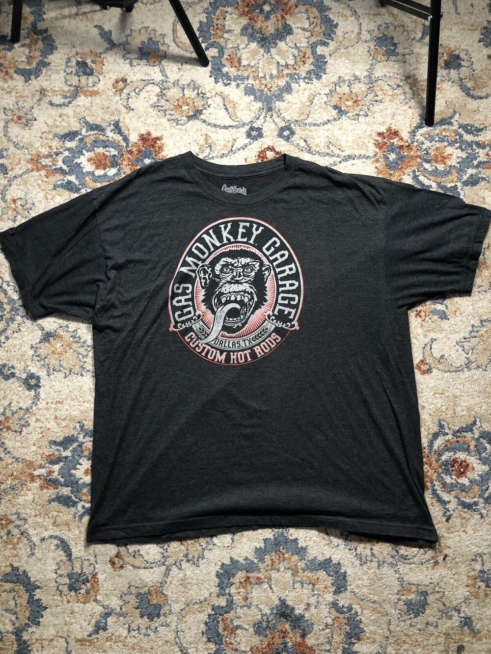 Gas Monkey Garage Shirt Mens 3XL Short Sleeve Graphic Spell Out Crew Neck
